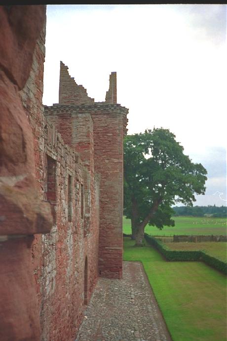 Front wall of castle